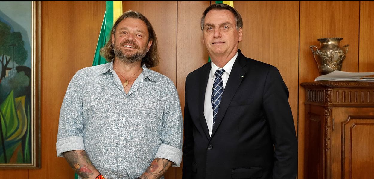 Bolsonaro e Richard Rasmussein (Foto: Divulgação/ Carolina Antunes) Bolsonaro e Richard Rasmussein (Foto: Divulgação/ Carolina Antunes)