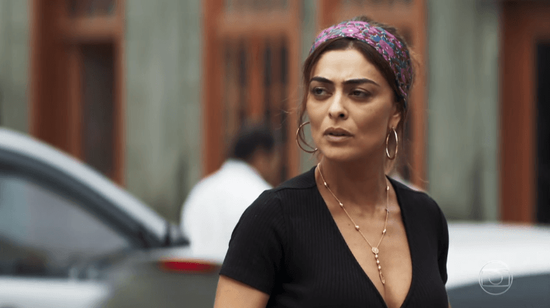 Maria da Paz (Juliana Paes) será ameaçada por Fabiana (Nathalia Dill) em A Dona do Pedaço (Foto: Reprodução/Globo)