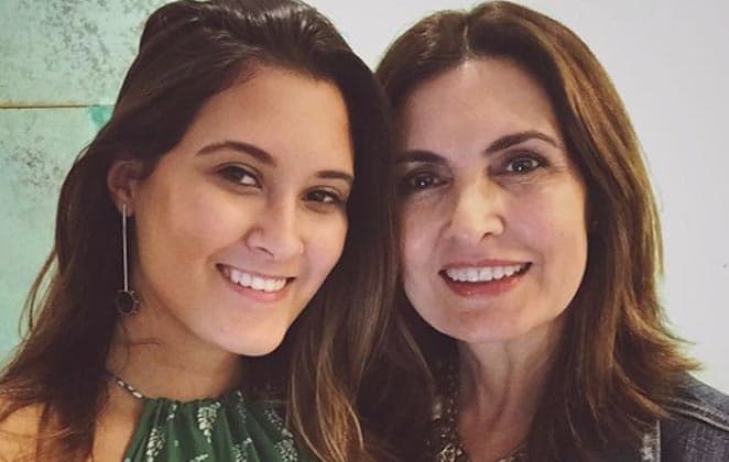 Bia Bonemer e Fátima Bernardes caíram na dança juntas (Foto: Reprodução) Bia Bonemer e Fátima Bernardes caíram na dança juntas (Foto: Reprodução)