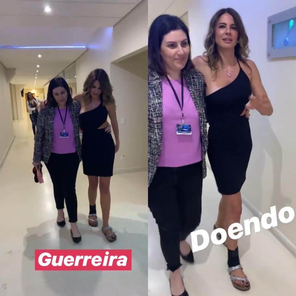 Luciana Gimenez precisou de ajuda após gravar o "Superpop", da RedeTV! (Foto: Reprodução/Instagram) Luciana Gimenez precisou de ajuda após gravar o "Superpop", da RedeTV! (Foto: Reprodução/Instagram)