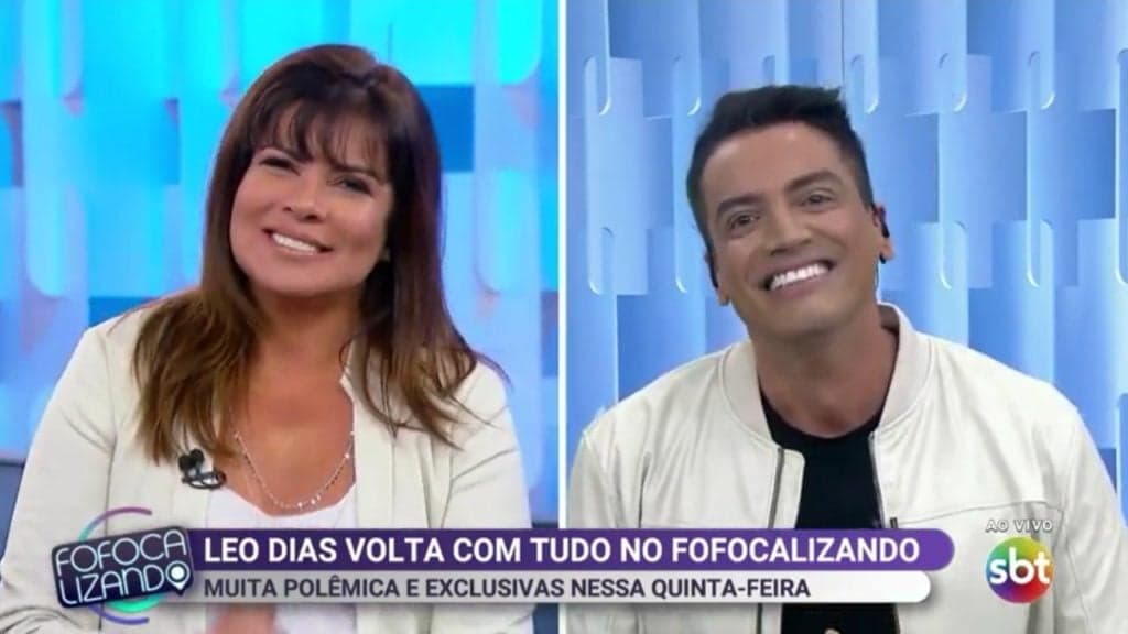 Leo Dias retorna ao "Fofocalizando" após afastamento e pede perdão a Mara Maravilha