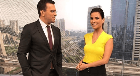 Rodrigo Bocardi, do Bom dia São Paulo, debocha de Sabina Simonato ao vivo e dispara: "Marronzinho da CET"