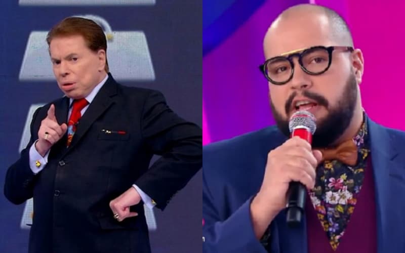 O apresentador e dono do SBT, Silvio Santos e o seu neto e ex-contratado da Globo, Tiago Abravanel deram o que falar (Foto: Montagem TV Foco) O apresentador e dono do SBT, Silvio Santos e o seu neto e ex-contratado da Globo, Tiago Abravanel deram o que falar (Foto: Montagem TV Foco)