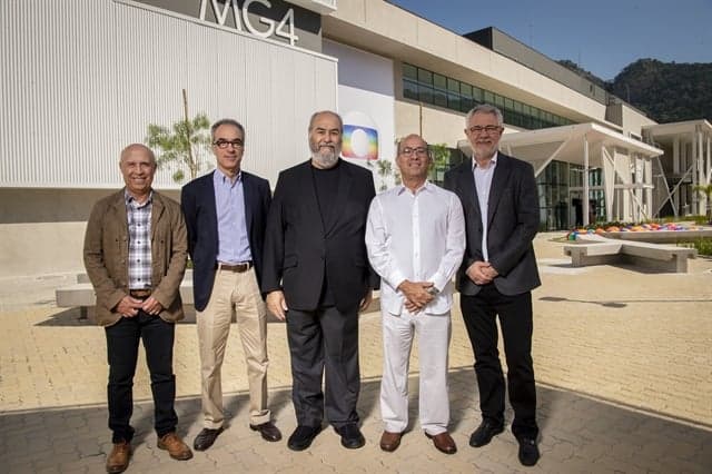 Jorge Nóbrega, João Roberto Marinho, Roberto Irineu Marinho, Jose Roberto Marinho e Carlos Henrique Schroder (Foto: Estevam Avellar) Jorge Nóbrega, João Roberto Marinho, Roberto Irineu Marinho, Jose Roberto Marinho e Carlos Henrique Schroder (Foto: Estevam Avellar)