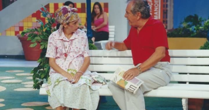 Gorete Milagres ao lado de Carlos Alberto de Nóbrega em A Praça é Nossa. (Foto: Divulgação) Gorete Milagres ao lado de Carlos Alberto de Nóbrega em A Praça é Nossa. (Foto: Divulgação)
