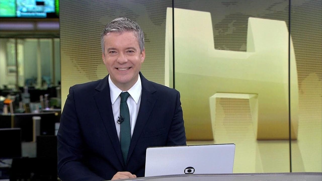 O jornalista Kovalik no comando do Jornal Hoje, da Globo (Foto: Reprodução) O jornalista Kovalik no comando do Jornal Hoje, da Globo (Foto: Reprodução)
