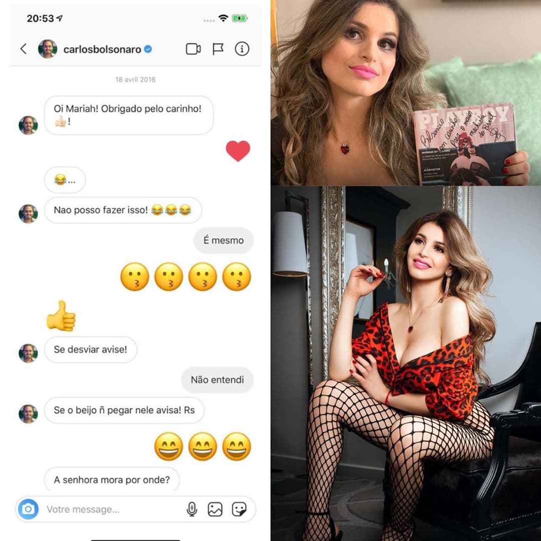 Carlos Bolsonaro e Mariah Fernandes (Foto: Reprodução/Instagram) Carlos Bolsonaro e Mariah Fernandes (Foto: Reprodução/Instagram)