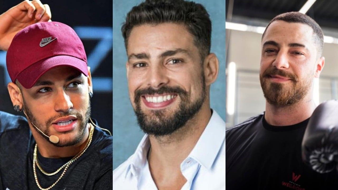 Neymar, Cauã Reymond e Felipe Titto com outras pessoas (Foto: Divulgação/Montagem TV Foco) Neymar, Cauã Reymond e Felipe Titto com outras pessoas (Foto: Divulgação/Montagem TV Foco)
