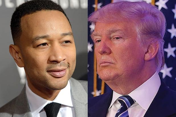 Donal Trump e John Legend travam batalha nas redes sociais (Foto: Reprodução) Donal Trump e John Legend travam batalha nas redes sociais (Foto: Reprodução)