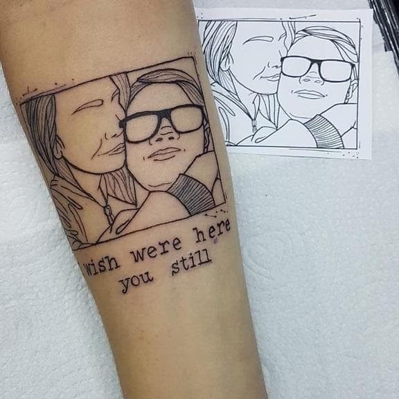 Tatuagem feita por Isabela Tibcherani em seu Instagram (Foto: Reprodução/Instagram)