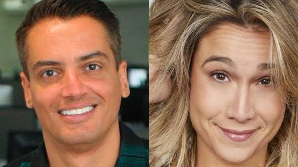Leo Dias e Fernanda Gentil trocam alfinetadas em seus programas globo (Montagem: TV Foco) Leo Dias e Fernanda Gentil trocam alfinetadas em seus programas globo (Montagem: TV Foco)