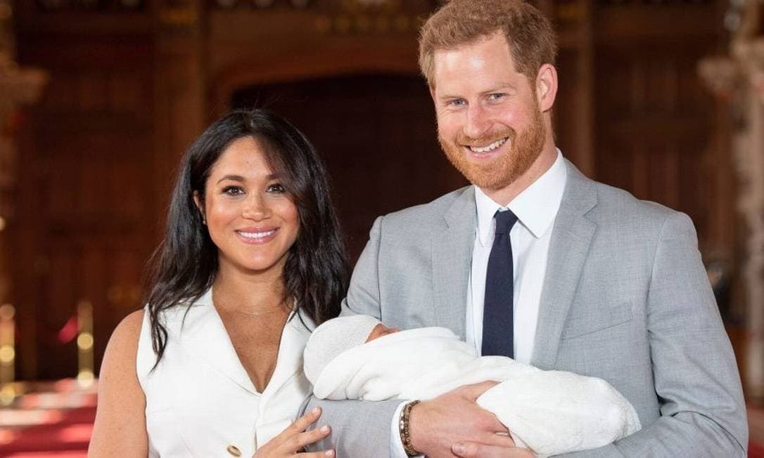 Príncipe Harry, Meghan Markle e Archie (Foto: Reprodução)