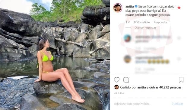 Anitta causa ao fazer piada com a gestação da esposa de Alok (Imagem: Reprodução / Instagram) Anitta causa ao fazer piada com a gestação da esposa de Alok (Imagem: Reprodução / Instagram)