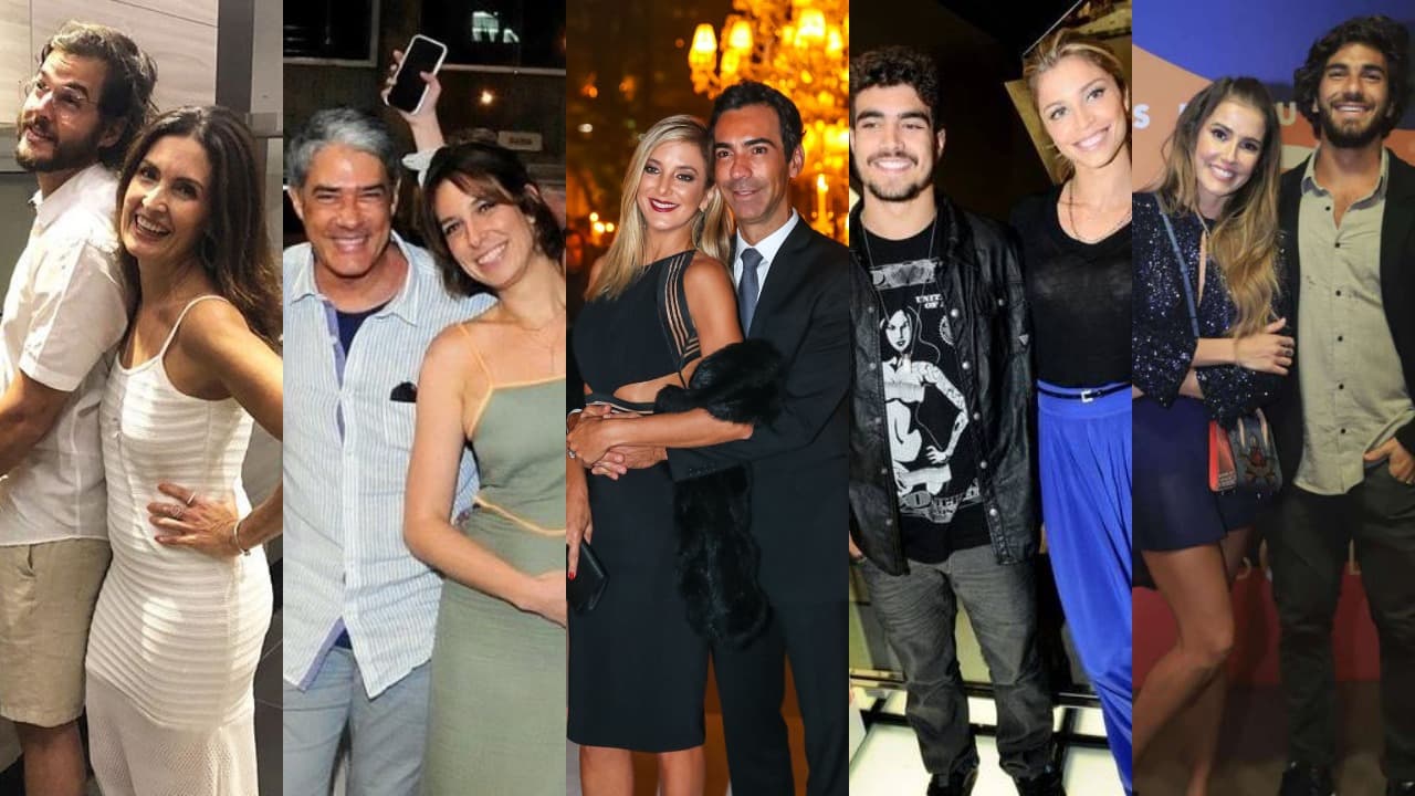 William Bonner e Natasha Dantas, Ticiane Pinheiro e César Tralli, Caio Castro e Grazi Massafera, Deborah Secco e Hugo Moura (Foto: AgNews/TV Globo/Montagem TV Foco) William Bonner e Natasha Dantas, Ticiane Pinheiro e César Tralli, Caio Castro e Grazi Massafera, Deborah Secco e Hugo Moura (Foto: AgNews/TV Globo/Montagem TV Foco)