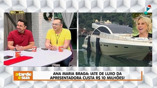 Iate de Ana Maria Braga (Foto: Reprodução/YouTube) Iate de Ana Maria Braga (Foto: Reprodução/YouTube)