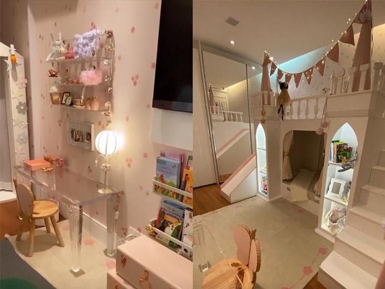 Deborah Secco choca ao mostrar decoração luxuosa do quarto da filha (Foto: Instagram) Deborah Secco choca ao mostrar decoração luxuosa do quarto da filha (Foto: Instagram)