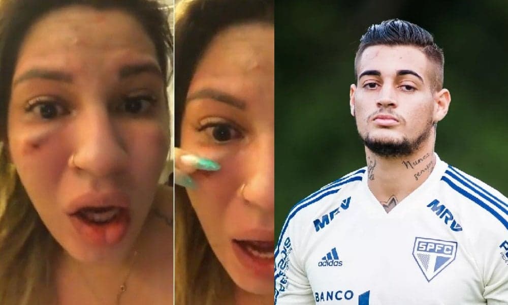 O goleiro do São Paulo, Jean Paulo é acusado pela mulher de agressão. Foto: Reprodução