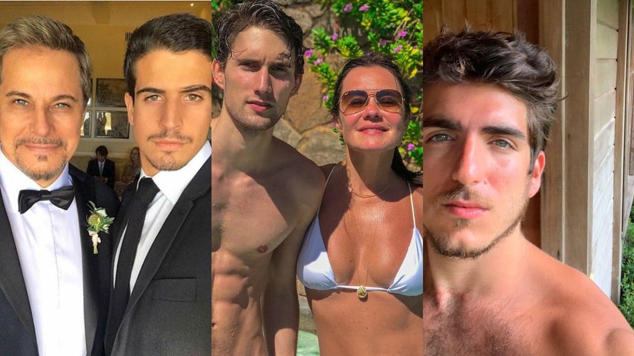 Enzo Celulari com o pai, Edson Celulari, Adriana Esteves e Felipe Ricca e João Mader Bellotto (Foto: Reprodução/Instagram/Montagem TV Foco) Enzo Celulari com o pai, Edson Celulari, Adriana Esteves e Felipe Ricca e João Mader Bellotto (Foto: Reprodução/Instagram/Montagem TV Foco)