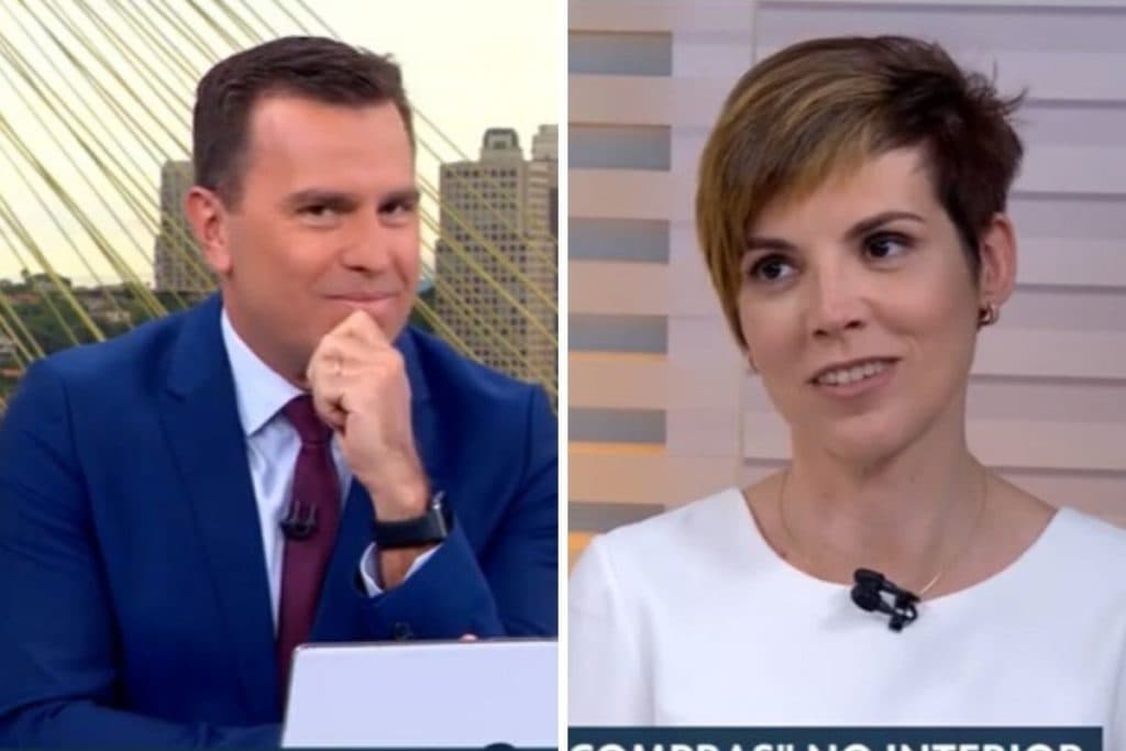 Rodrigo Bocardi faz brincadeira, Glória Vanique não gosta e dá resposta nele ao vivo: ‘machista’