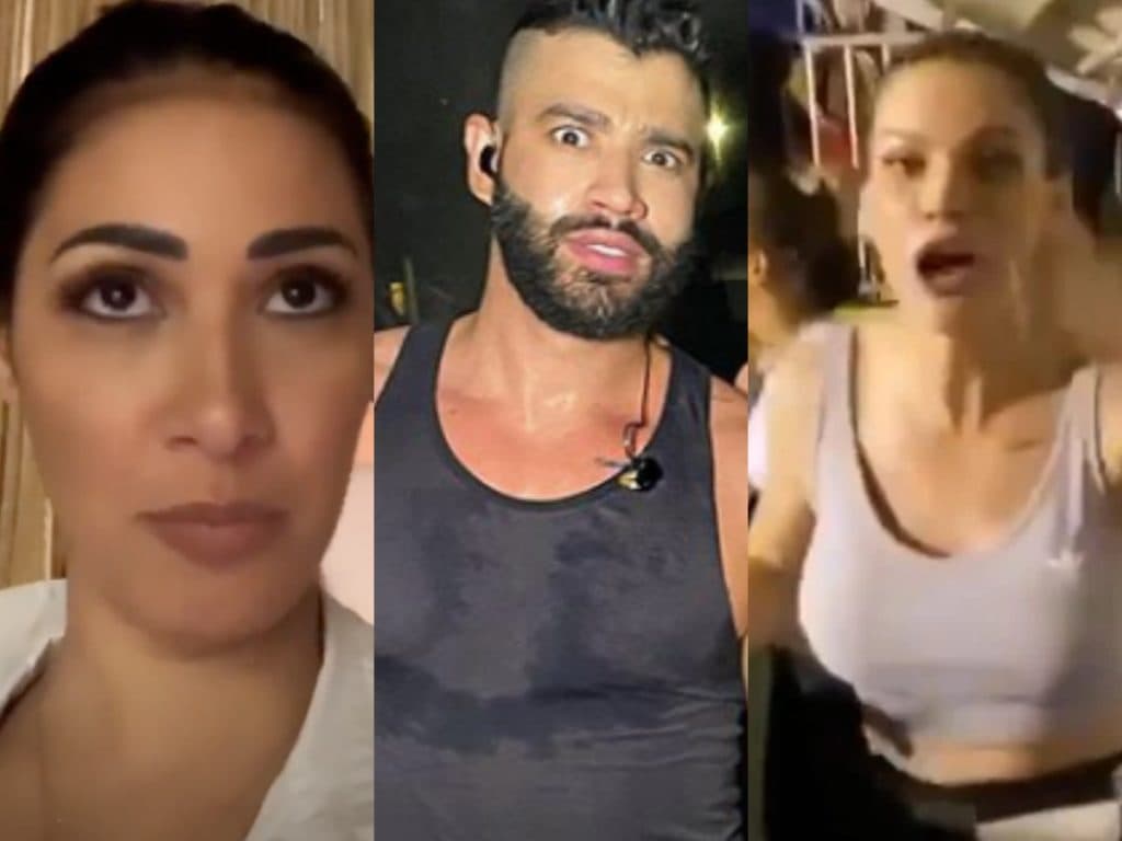 Simaria faz gracinha pra cima de Gusttavo Lima e Andressa Suita enciumada debocha da cantora