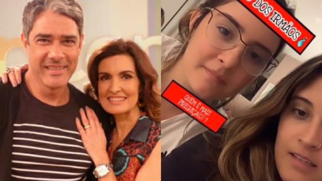 Filhas de William Bonner participam de joguinho e acabam expondo segredos familiares dos pais