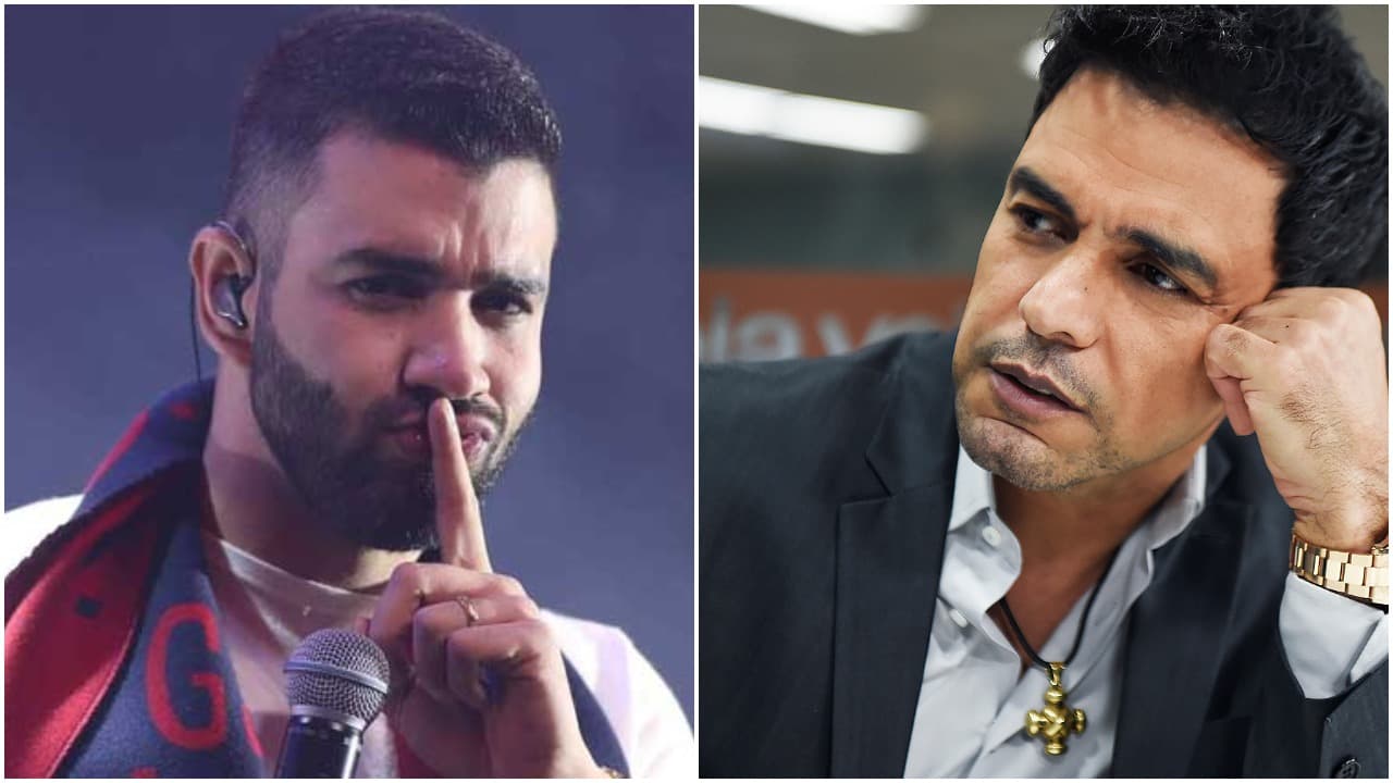 Gusttavo Lima e Zezé Di Camargo pensam diferente (Foto: Reprodução/ TV Foco) Gusttavo Lima e Zezé Di Camargo pensam diferente (Foto: Reprodução/ TV Foco)