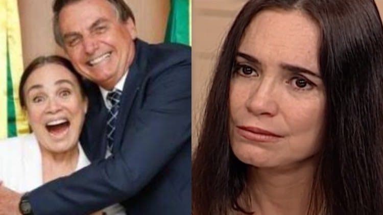 Regina Duarte almoça em bandeijão de Brasília (Montagem: TV Foco) Regina Duarte almoça em bandeijão de Brasília (Montagem: TV Foco)