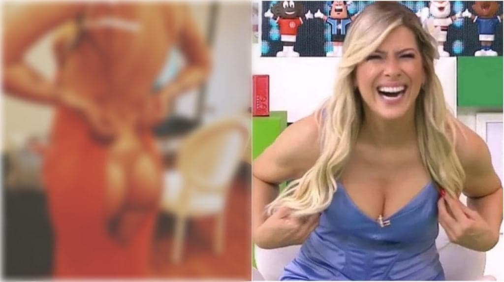 Calcinha e bumbum de fora! Renata Fan se descuida e fotos comprometedoras vazam