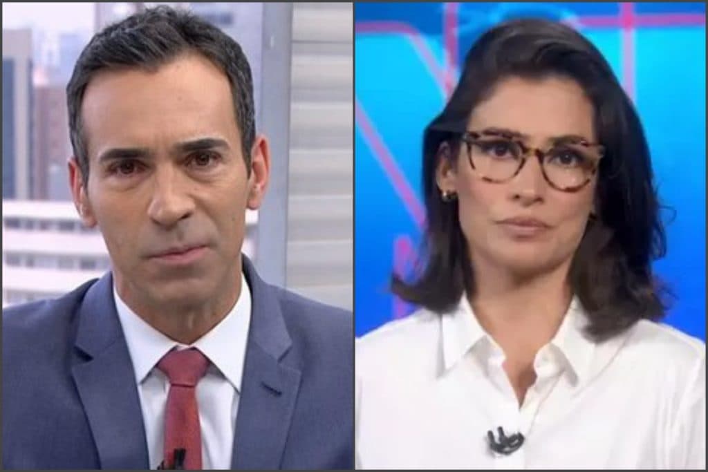 Com pressão extrema, César Tralli e Renata Vasconcellos são traídos, bruxa fica solta e tudo é mostrado ao vivo