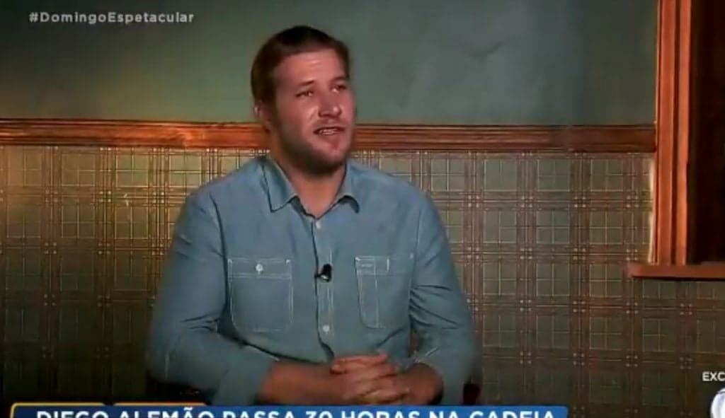 Diego Alemão rasga o verbo em entrevista na TV e revela momentos de terror na prisão