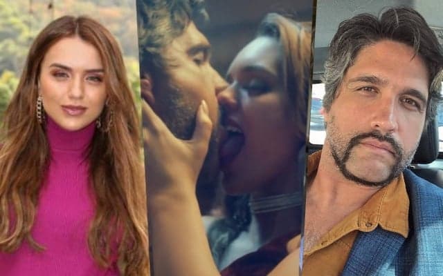 Rafa Kalimann e Léo Chaves em clipe Rafa Kalimann e Léo Chaves em clipe