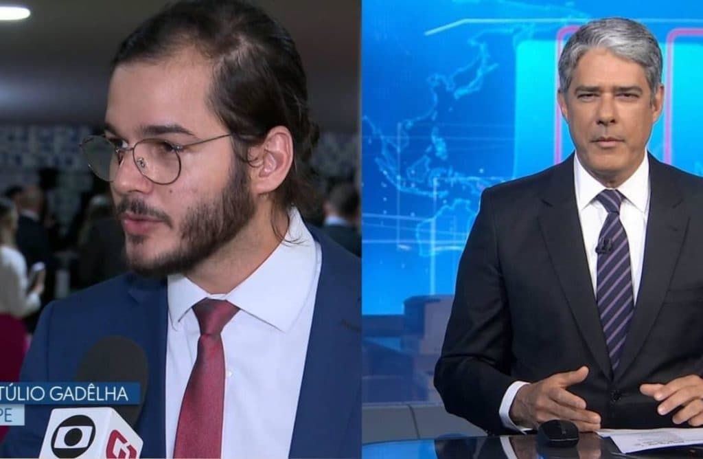 Fátima Bernardes é pega de surpresa e vê união de William Bonner e Túlio Gadelha: "inacreditável"
