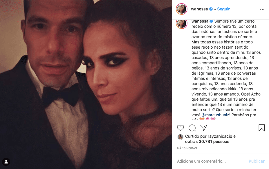A famosa cantora e filha de Zezé Di Camargo, Wanessa agitou as redes sociais após fazer anúncio ao lado de marido e revelar vício surpreendente (Foto: Reprodução/Instagram) A famosa cantora e filha de Zezé Di Camargo, Wanessa agitou as redes sociais após fazer anúncio ao lado de marido e revelar vício surpreendente (Foto: Reprodução/Instagram)