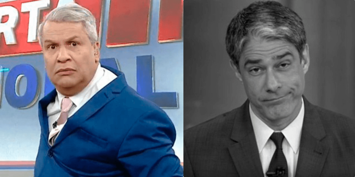 Sikêra Jr., William Bonner (Foto: Montagem)