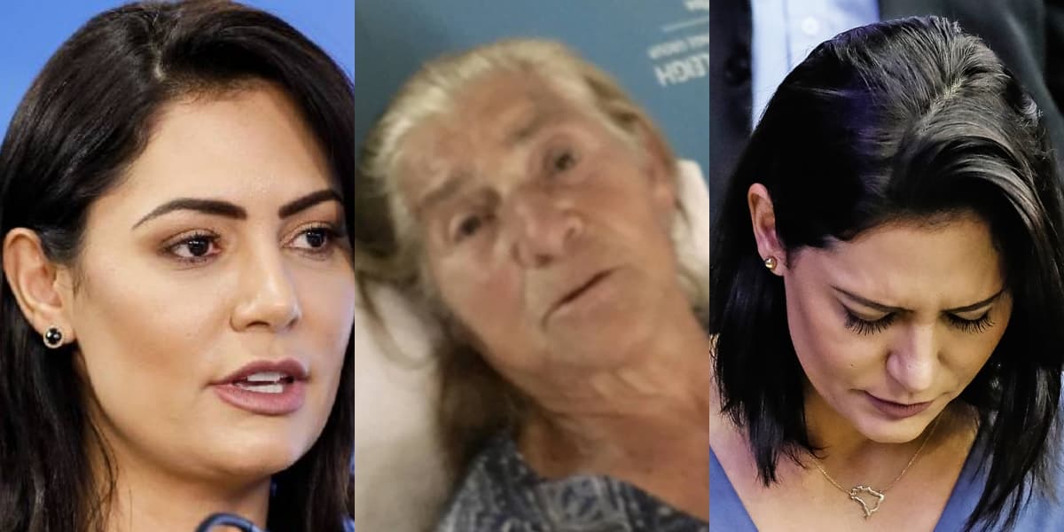 Michelle Bolsonaro e a avó (Foto: Montagem) Michelle Bolsonaro e a avó (Foto: Montagem)