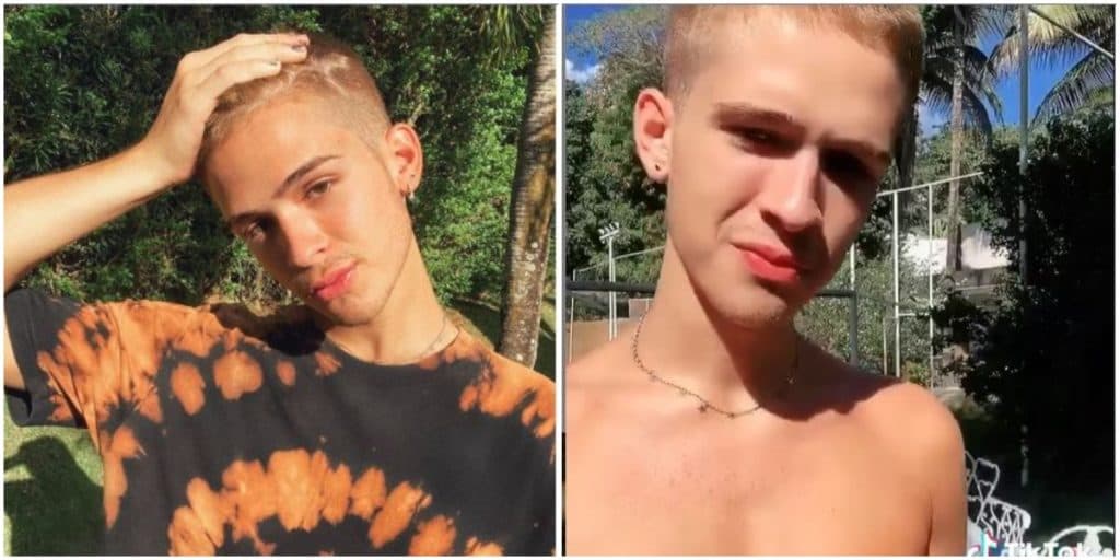 João Guilherme, filho de Leonardo, surge com tudo exposto após tirar a roupa em vídeo, e revela tamanho: "Tudo isso"