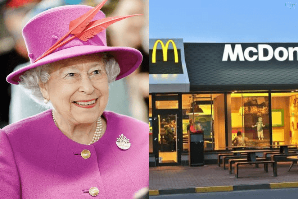 Rainha Elizabeth II tem sua própria filial do McDonald's (Foto: Reprodução) Rainha Elizabeth II tem sua própria filial do McDonald's (Foto: Reprodução)