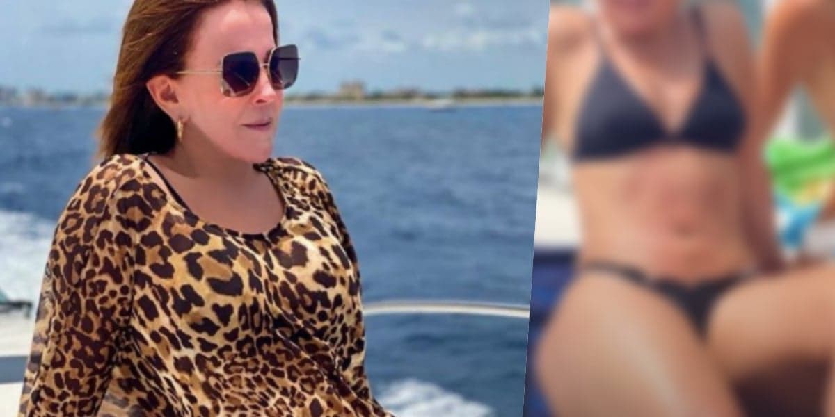 Zilu Godói impressionou com um biquini cavado (Foto montagem: TV Foco) Zilu Godói impressionou com um biquini cavado (Foto montagem: TV Foco)