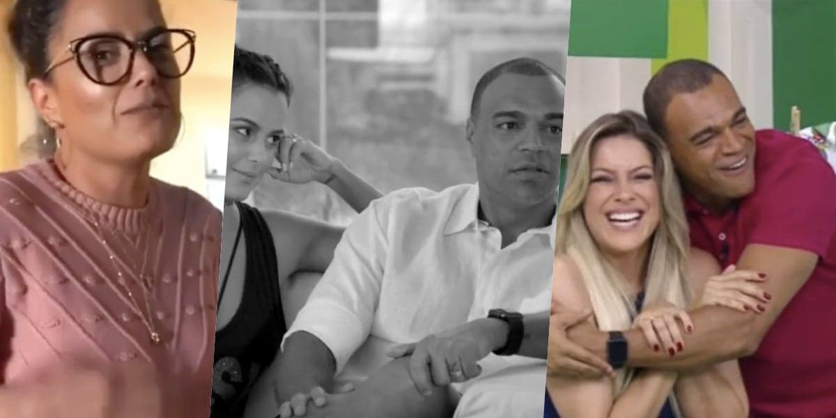Denilson, casado com Luciele di Camargo, é muito próximo de Renata Fan (Foto montagem: TV Foco) Denilson, casado com Luciele di Camargo, é muito próximo de Renata Fan (Foto montagem: TV Foco)