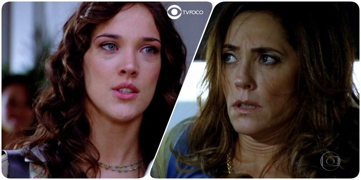 Patrícia (Adriana Birolli) apontará arma para Tereza Cristina (Christiane Torloni) no último capítulo de Fina Estampa (Foto: Reprodução/Globo/Montagem/TV Foco) Patrícia (Adriana Birolli) apontará arma para Tereza Cristina (Christiane Torloni) no último capítulo de Fina Estampa (Foto: Reprodução/Globo/Montagem/TV Foco)