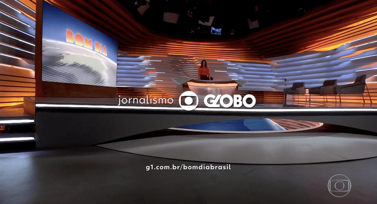 Ana Paula Araújo foi surpreendida no 'Bom Dia Brasil' (Foto: reprodução/Globo) Ana Paula Araújo foi surpreendida no 'Bom Dia Brasil' (Foto: reprodução/Globo)