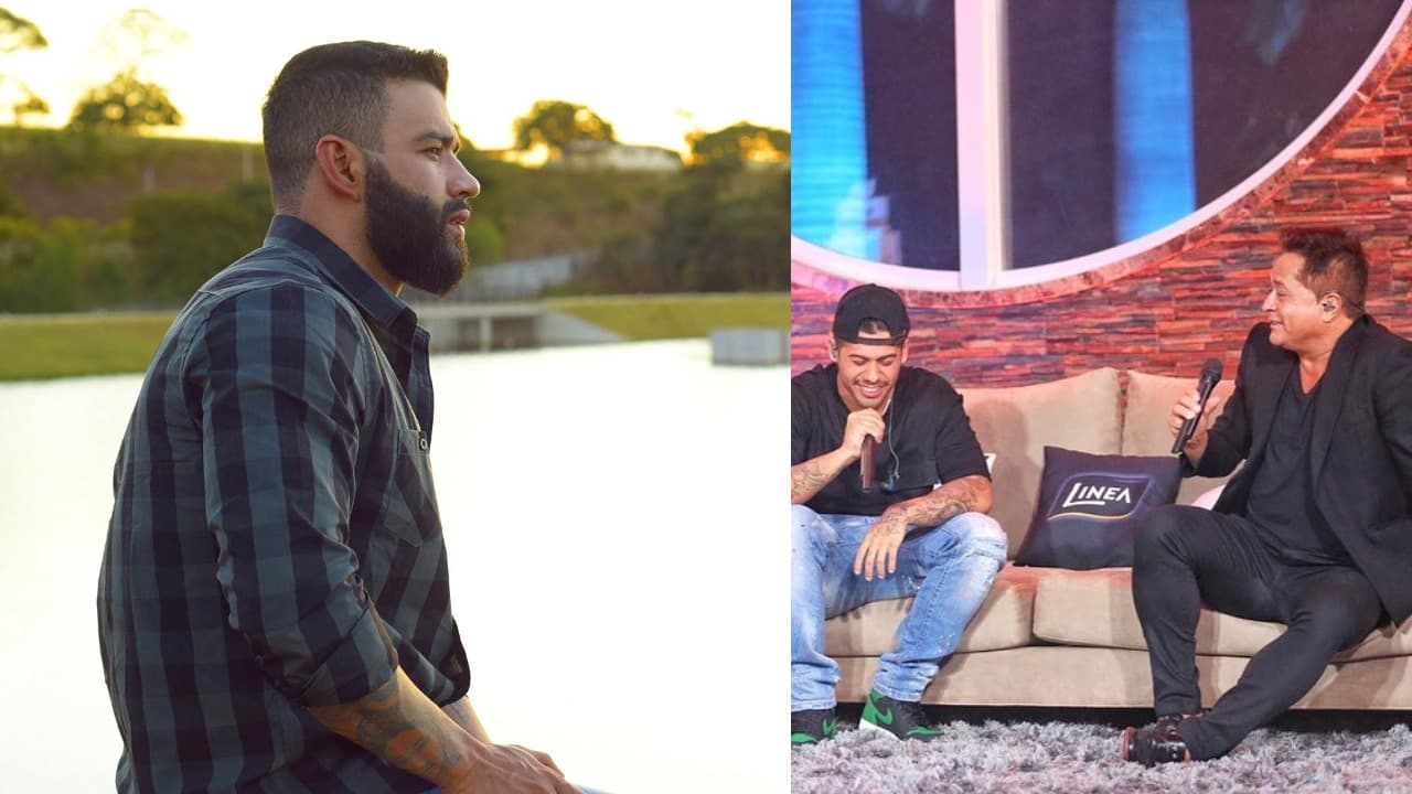 Gusttavo Lima, Zé Felipe e Leonardo (Foto: Reprodução/Instagram) Gusttavo Lima, Zé Felipe e Leonardo (Foto: Reprodução/Instagram)