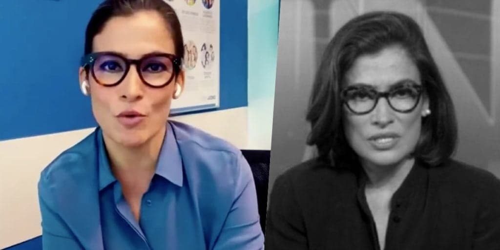 Renata Vasconcellos tem intimidade arrebentada, após dizer não ser robô e se descontrolar na bancada do JN: "Cama"