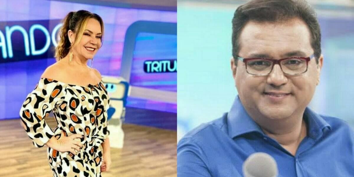 Flor revelou durante o Tritutando, no SBT, que viu o apresentador Geraldo Luís sem roupas (Foto: Reprodução) Flor revelou durante o Tritutando, no SBT, que viu o apresentador Geraldo Luís sem roupas (Foto: Reprodução)