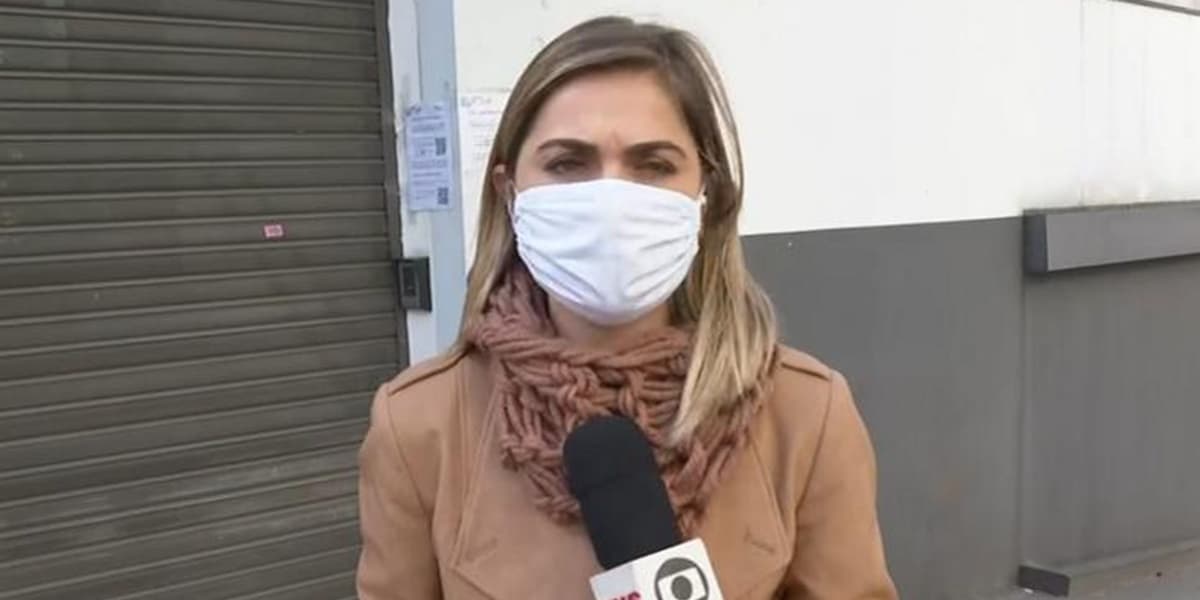 Luiza Vaz: Homem invadiu link ao vivo da Globo durante reportagem no Bom Dia Brasil (Foto: Reprodução) Luiza Vaz: Homem invadiu link ao vivo da Globo durante reportagem no Bom Dia Brasil (Foto: Reprodução)