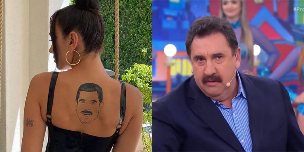 Dua Lipa 'tatuou' Ratinho (Foto: Reprodução/Instagram/SBT) Dua Lipa 'tatuou' Ratinho (Foto: Reprodução/Instagram/SBT)