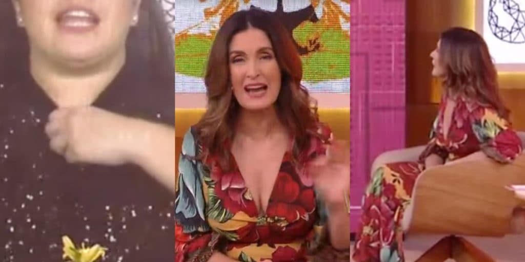 Fátima Bernardes perde chão ao vivo, jornalista abre zíper da blusa e conteúdo afunda apresentadora: "Que isso"