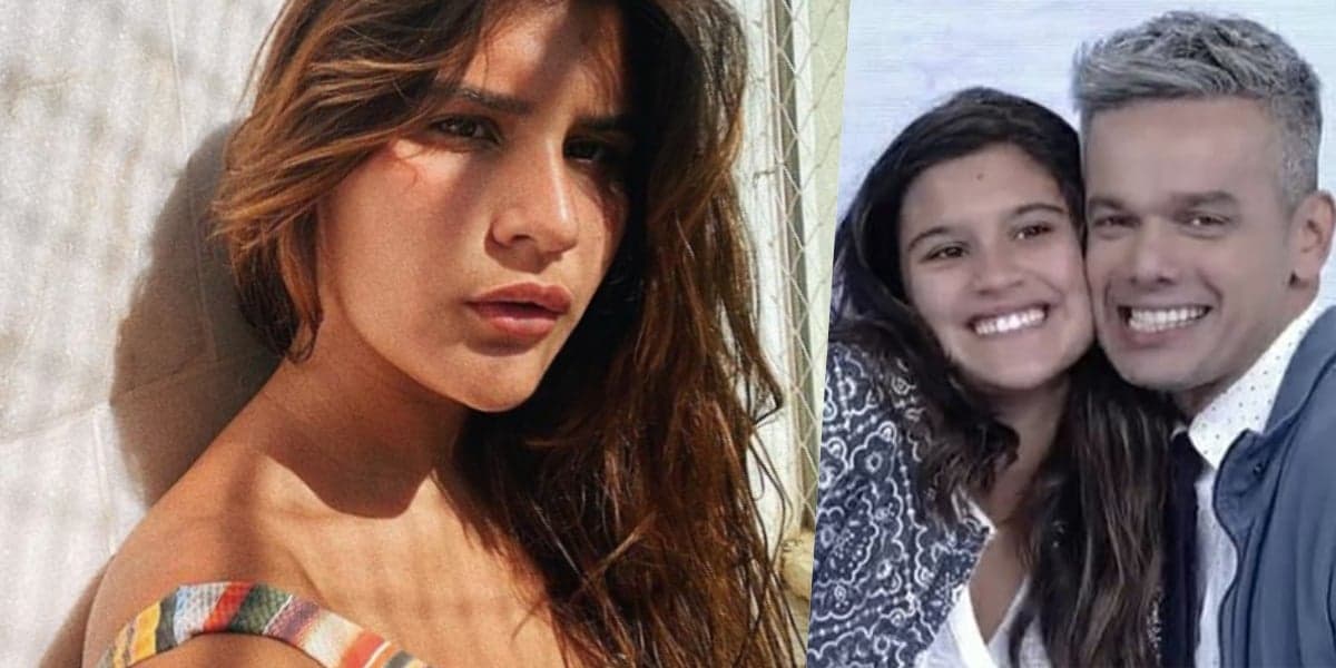 Giulia Costa tem Otaviano Costa como padrasto (Foto: montagem)