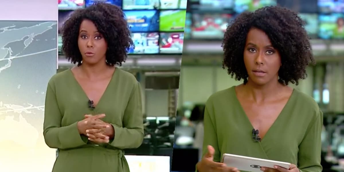 Maju Coutinho comanda o 'Jornal Hoje' (Foto: reprodução/Globo) Maju Coutinho comanda o 'Jornal Hoje' (Foto: reprodução/Globo)