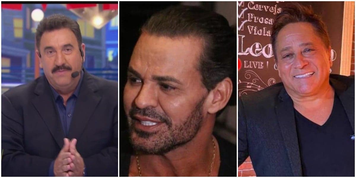 Eduardo Costa roubou o título de 'rei' que estava sendo dado para Leonardo (Foto: Reprodução/ Montagem/ TV Foco) Eduardo Costa roubou o título de 'rei' que estava sendo dado para Leonardo (Foto: Reprodução/ Montagem/ TV Foco)